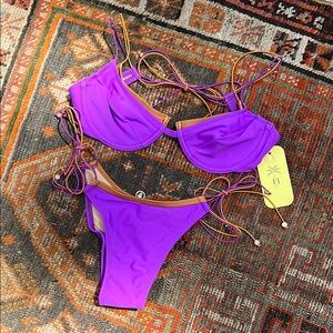 BANANHOT Purple Bikini Swim Set